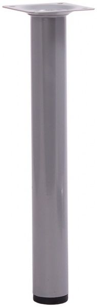 Мебельная ножка Larvij L61R25MS30 d30x250 мм срібляста 