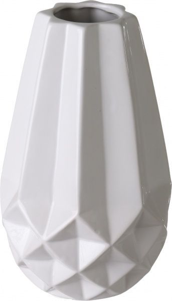 Ваза Glam 13х13х21,7 см белая Dehua