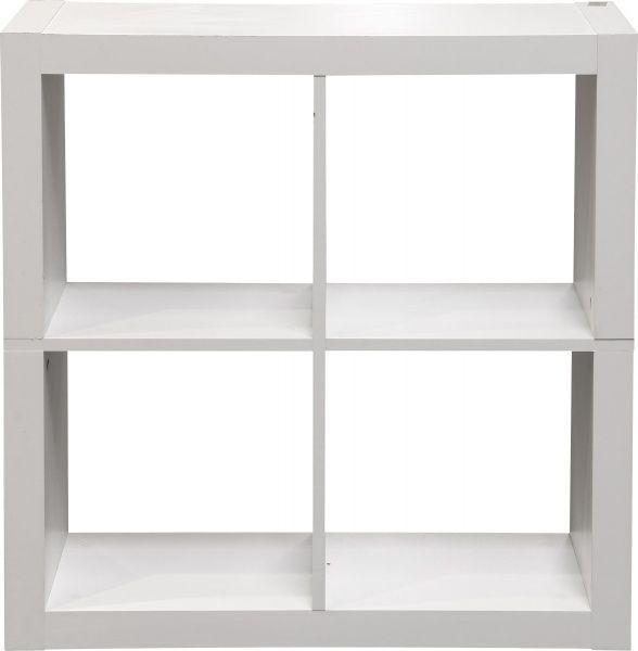 Полиця декоративна Inteo Кубус МІКС 2х2 792x792x290 мм білий 