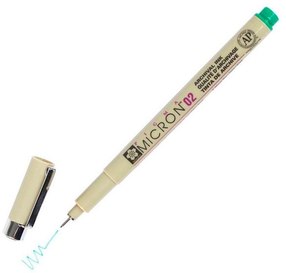 Линер PIGMA Micron Sakura (0.2) 0,3 мм зеленый 