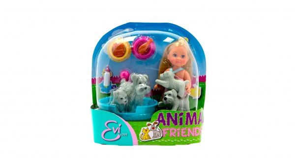 Кукла Steffi & Evi Love Еви с животными, 3 вида