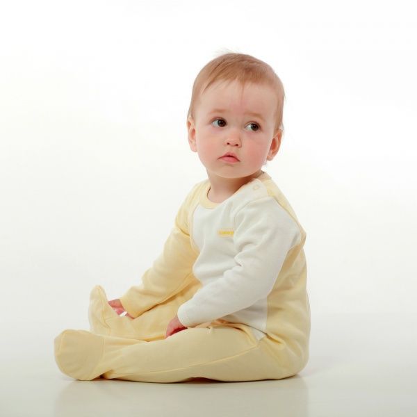 Человечек Lucky tots р.68 белый с кремовым 1669 