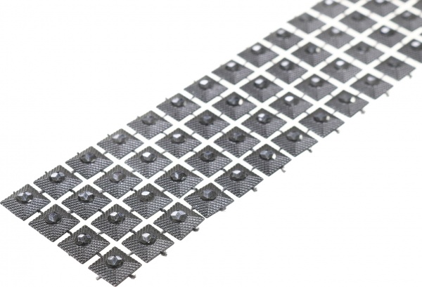 Декорация новогодняя лента блестящая текстильная 0,1 м 