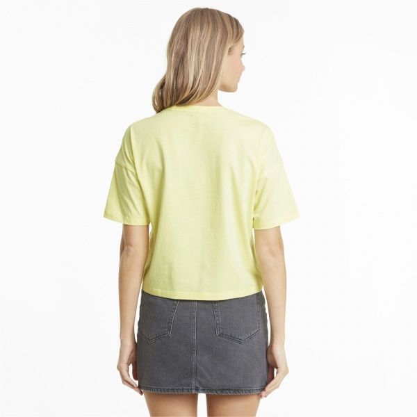 Футболка Puma ESS Cropped Logo Tee 58686640 L жовтий