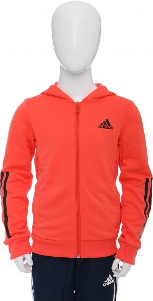 Джемпер Adidas YG TR FZ HD CE6141 р. 170 кораловий