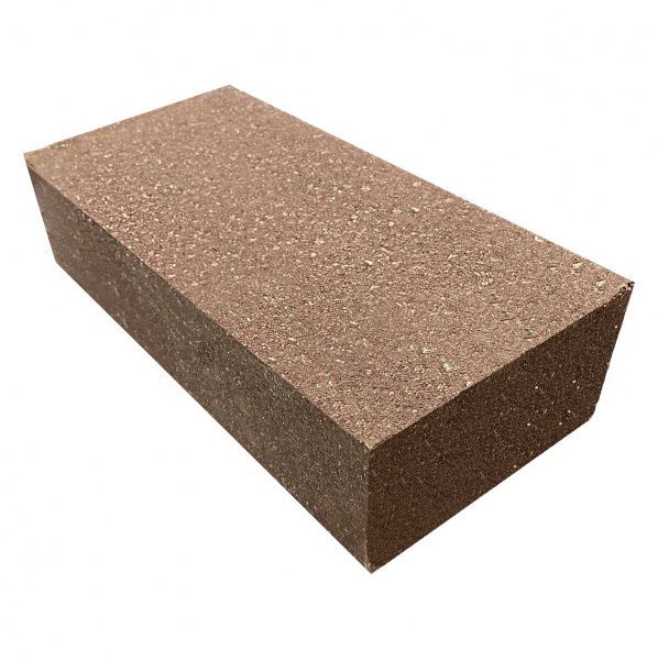 Кирпич гиперпрессованный LEGO-FASAD полнотелый гладкий коричневый