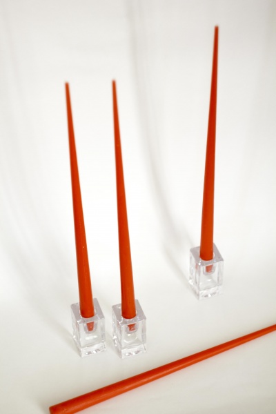 Набір свічок scarlet sunset 45 см 4 шт.