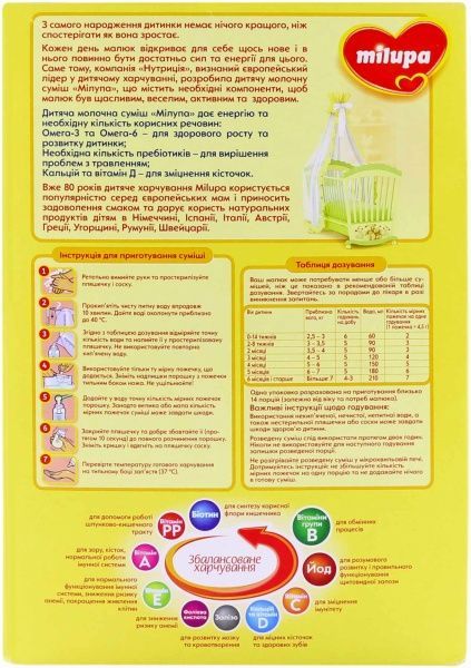 Суха молочна суміш Milupa 1 350 г 5900852025488