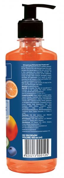 Мыло жидкое Bioton “Exotic mix” 400 мл