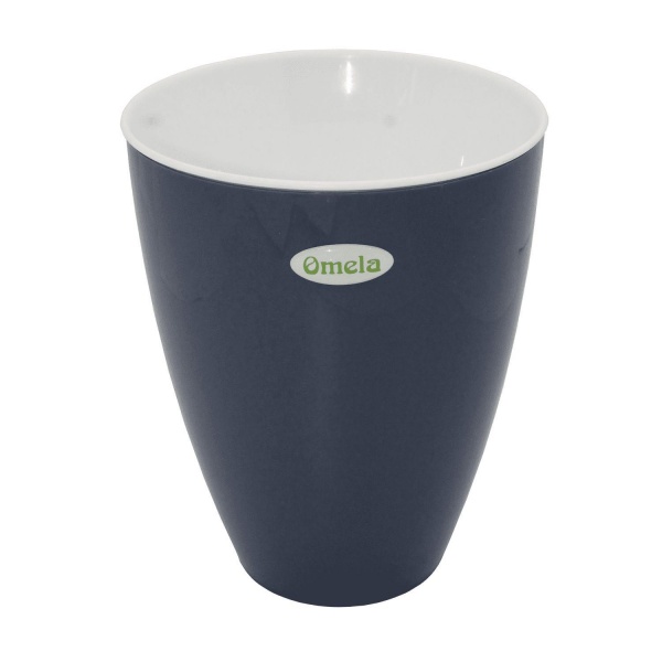 Горщик пластиковий Омела Самозволожувальний 0,6 літра круглий графіт 