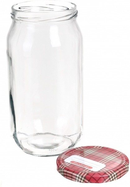 Банка для консервування ТО з металевою кришкою 82 мм 1 л Everglass