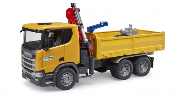 Машинка Bruder Scania Super 560R с краном-манипулятором и аксессуарами 1:16 03551