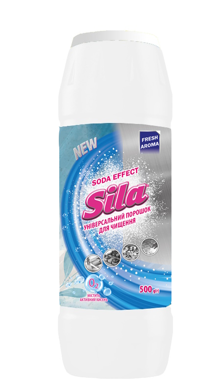 Порошок для чистки Sila универсальный с содой и свежим ароматом 500 г