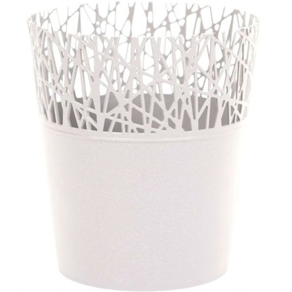 Горщик квітковий Prosperplast City круглий 11.5 см білий