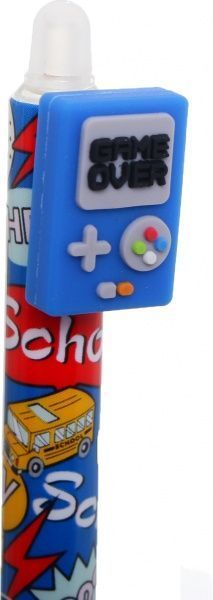 Ручка гелева пиши-стирай Ігри синя 