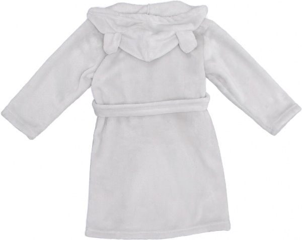 Халат детский Україна капюшон с ушками р.110 серый 