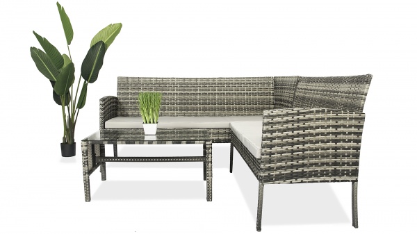 Комплект меблів Just Relax Geneve бежевий із коричневим 