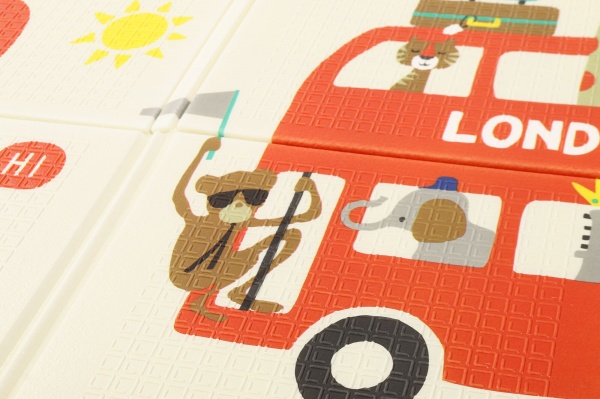 Ігровий килимок Bambinelli 180х196х0.8 см в сумці HSP1125031/London/Animals