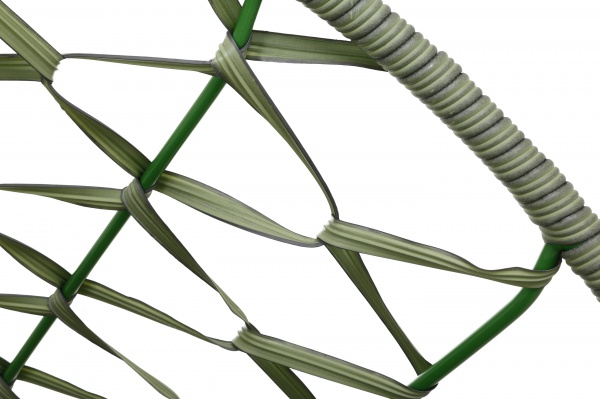 Кресло-кокон Латинос плетение зигзаг зеленый