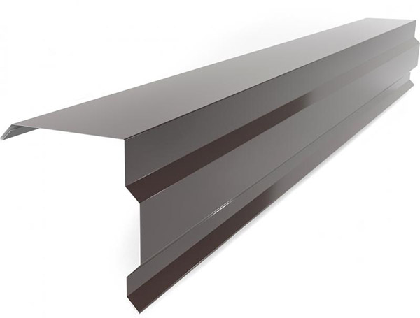 Планка торцевая глянцевая PSM RAL 8017 коричневая 2м