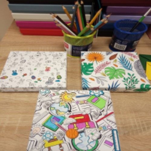 Коробка раскраска динозавр