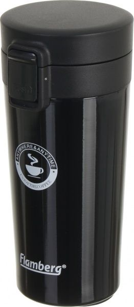Термочашка Enjoy coffee 350 мл чорна Flamberg