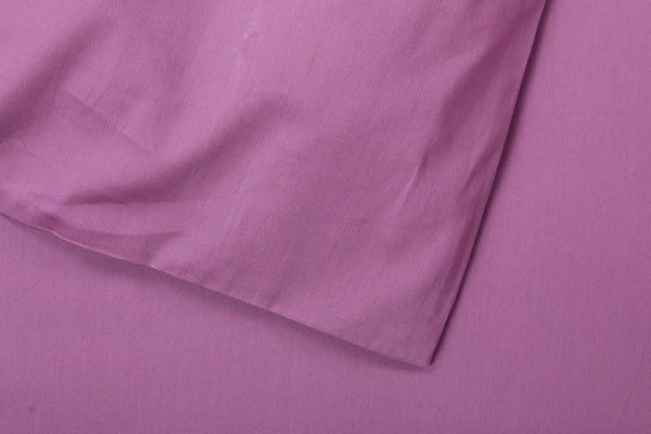 Комплект постільної білизни Mono violet D сімейний фіолетовий La Nuit 