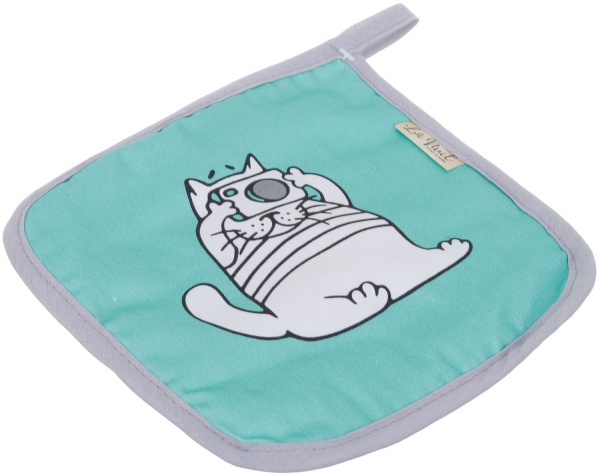 Прихватка кухонна Котик 20x20 см ментоловий La Nuit 