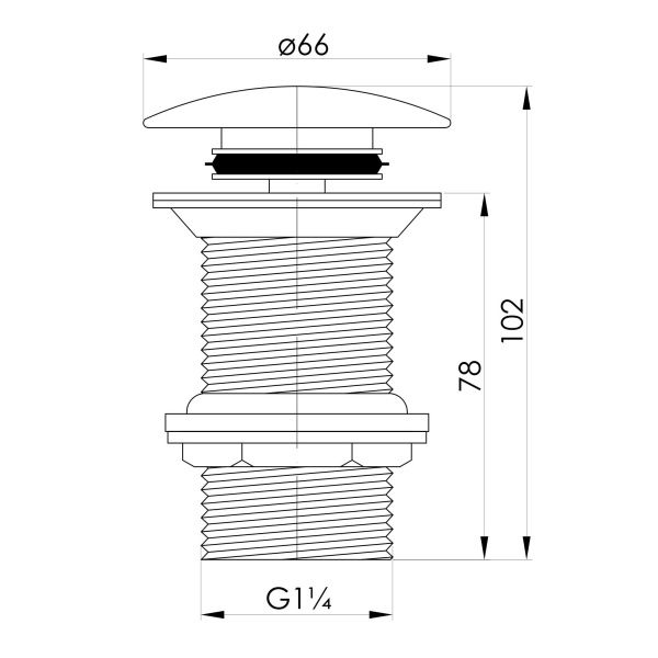 Донный клапан Imprese Podzima Zrala Pop-up ZMK02170851