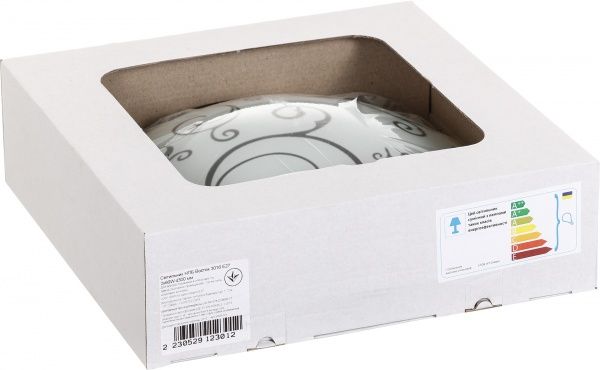 Світильник настінно-стельовий УТ Сяйво НПБ Схід 2x60 Вт E27 бежевий 3016 