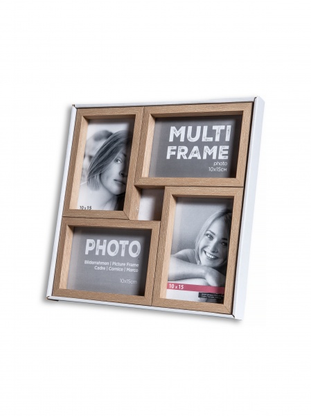 Коллаж Velista (4х10х15) світле дерево 4 фото 10x15 см светлое дерево 