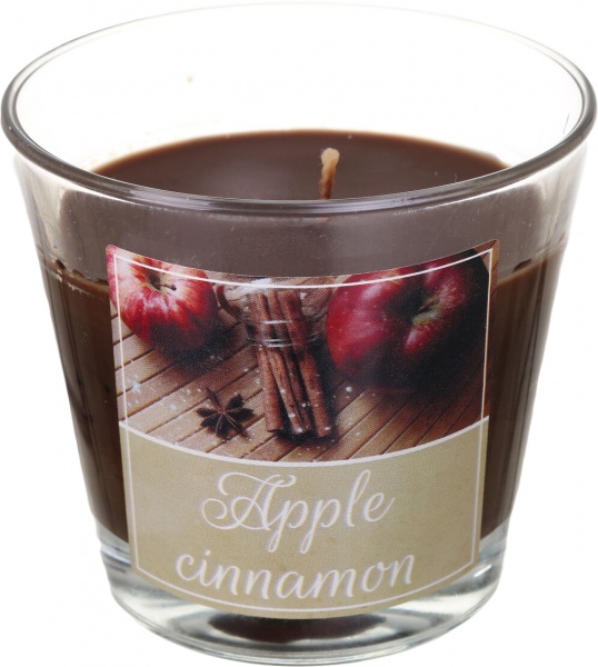 Свеча Apple Cinnamon 8x9 см аромат в ассортименте 