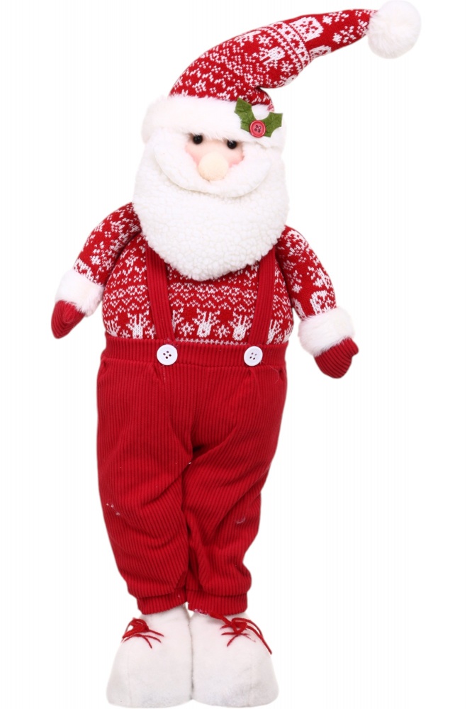 Декорація новорічна текстильна 20x61 см червоно-білий 2 асортименти AJD422307AB