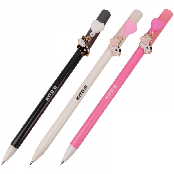 Ручка шариковая KITE Cows синяя 