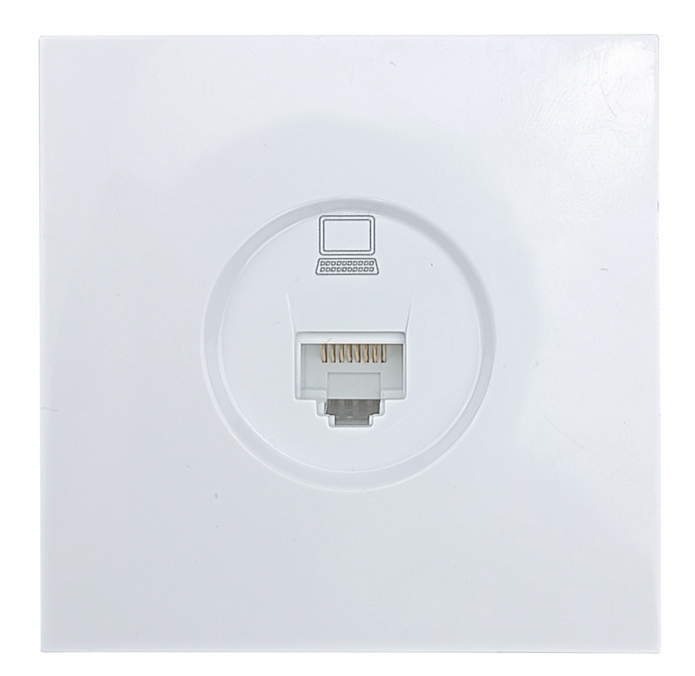 Механизм розетки компьютерная HausMark Juna белый