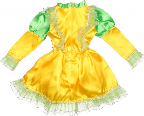 Костюм карнавальний КАРНАВАЛІЯ Метелик р.122 зелений із жовтим 85001, 85101 