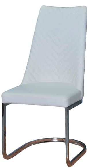 Стілець обідній Прайм X-928 480х635х980 мм хром/молочно-білий