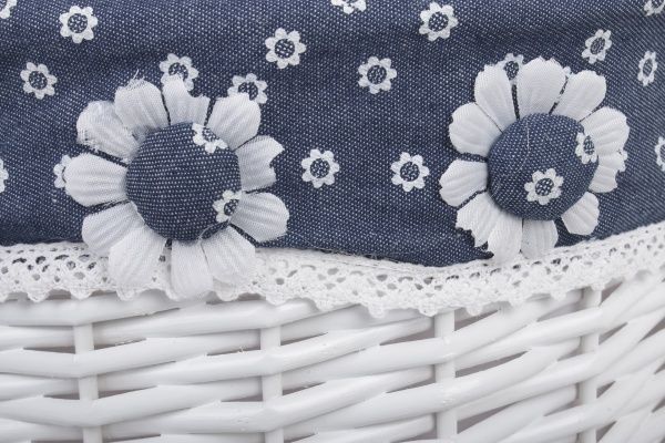 Корзина плетеная с текстилем детская 37х45 см JMA11-25RD-2 