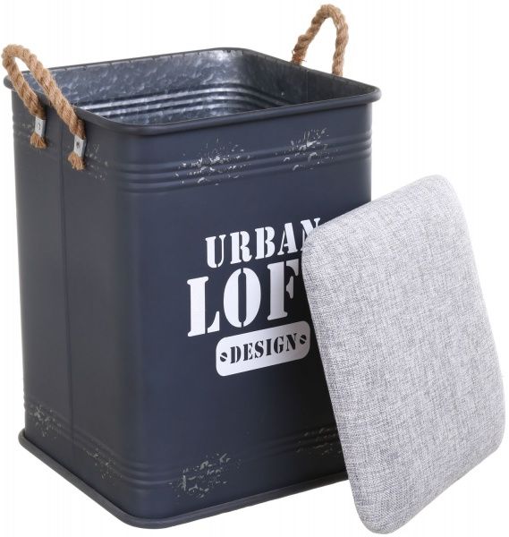 Сундук для хранения Loft 34х34х55,5 см серый 