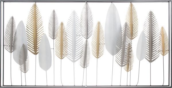 Декор настенный Wood 72x138,5 см темно-серыйзолотистый 