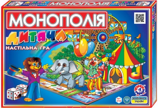 Гра настільна ТехноК економічна Дитяча монополія 0755