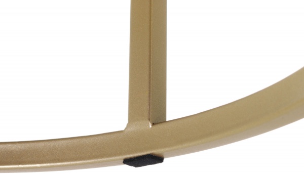 Набір декоративний Monaco 44,5х44,5х51 см/36х36х38 см білий/золотистий 