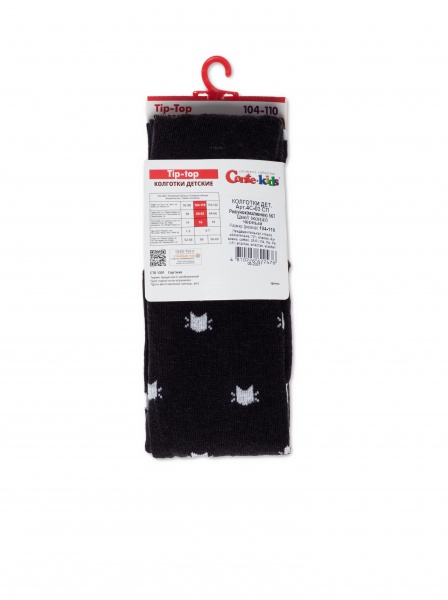 Колготки унисекс Conte-Kids TIP-TOP 567р.128-134 черный 