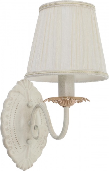 Бра Arte Lamp Felicita 1x60 Вт E14 білий із золотистим A2065AP-1WG 