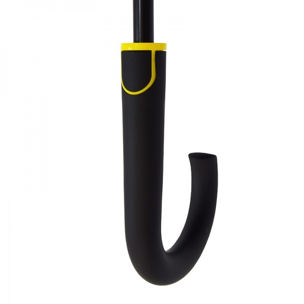 Зонт-трость Bergamo Line 7130008 черно-желтый 