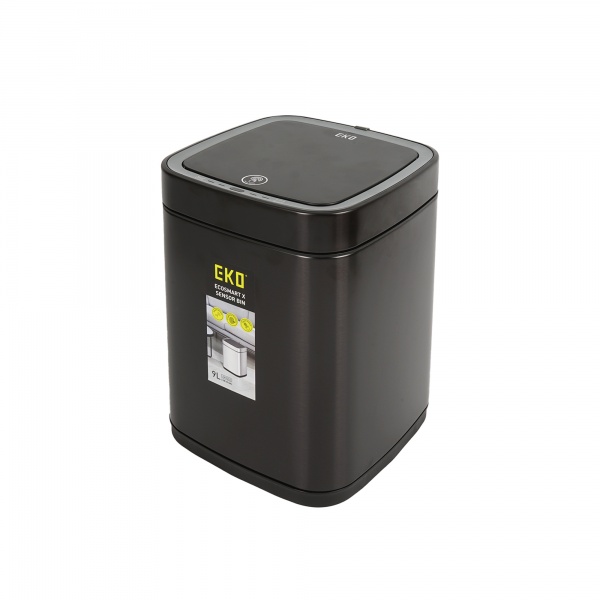 Ведро для мусора Eko сенсорное ECOSMART X 9 л чорное