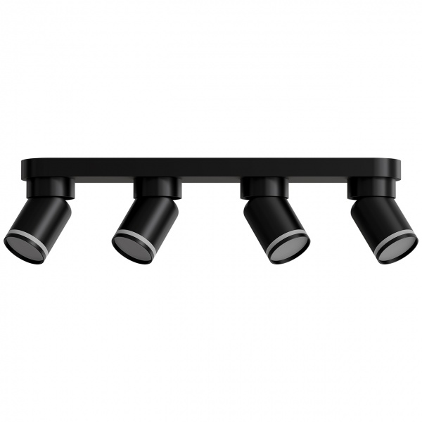 Спот Hopfen SPOT-133-4 PRIME BK 4xGU10 черный 