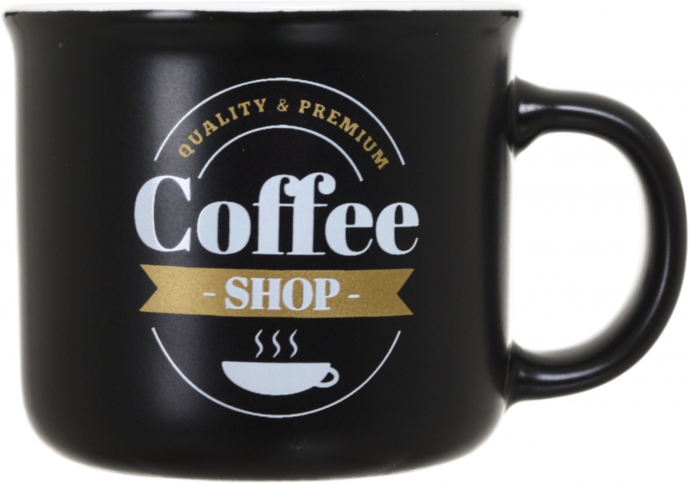 Чашка Fiora Coffee Shop black 100 мл