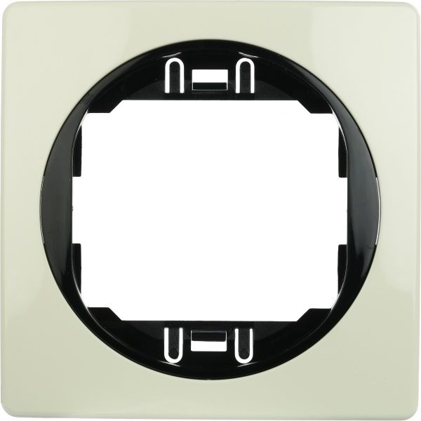 Рамка одномісна Aling-Conel EON горизонтальна бежево-чорний E6801.9E