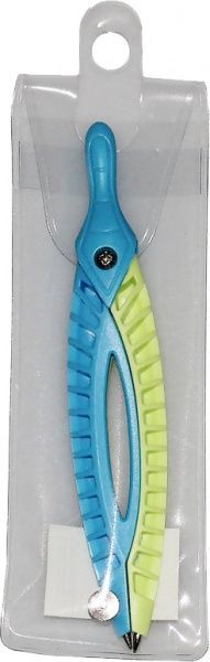 Циркуль металевий 12 см в вініловому чохлі зелено-голубий ЦР03-07 Умка